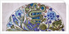 Dish design with Persian foliage, snake and lion by William De Morgan