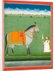 Groom holding a saddled horse. Punjab Plains, Pakistan, mid-19th century by Unknown