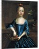 Portrait of a young girl wearing a scoop-necked dress by Unknown
