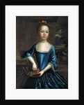 Portrait of a young girl wearing a scoop-necked dress by Unknown