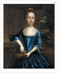 Portrait of a young girl wearing a scoop-necked dress by Unknown