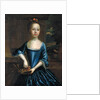 Portrait of a young girl wearing a scoop-necked dress by Unknown