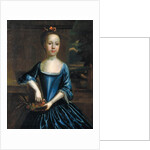 Portrait of a young girl wearing a scoop-necked dress by Unknown