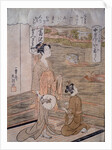 The Courtesan Tamagiku of Nakamanji-ya by Ippitsusai Buncho