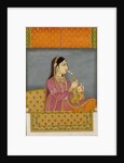 A Lady smoking a Huqqa by Unknown