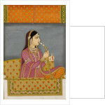 A Lady smoking a Huqqa by Unknown