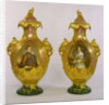 Portraits of Queen Victoria and Prince Albert on a pair of vases. Stoke-on-Trent, Manchester, England, mid-19th century by Unknown