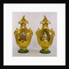Portraits of Queen Victoria and Prince Albert on a pair of vases. Stoke-on-Trent, Manchester, England, mid-19th century by Unknown