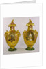Portraits of Queen Victoria and Prince Albert on a pair of vases. Stoke-on-Trent, Manchester, England, mid-19th century by Unknown