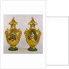 Portraits of Queen Victoria and Prince Albert on a pair of vases. Stoke-on-Trent, Manchester, England, mid-19th century by Unknown