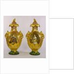 Portraits of Queen Victoria and Prince Albert on a pair of vases. Stoke-on-Trent, Manchester, England, mid-19th century by Unknown