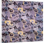 Grapes and flowers dress fabric by George Sheringham