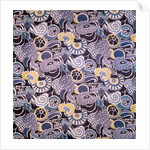 Grapes and flowers dress fabric by George Sheringham