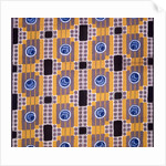 Blue Roses furnishing fabric by Joseph Percy Bilbie