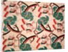 Horsemen and trees furnishing fabric by F. Gregory Brown