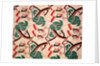 Horsemen and trees furnishing fabric by F. Gregory Brown
