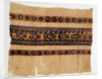 Tiraz with Arabic caligraphy and circular motifs by Unknown