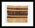 Tiraz with Arabic caligraphy and circular motifs by Unknown
