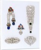 Five Art Deco brooches by Unknown