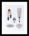 Five Art Deco brooches by Unknown