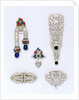 Five Art Deco brooches by Unknown
