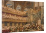 The Champion of England Entering Westminster Hall by Unknown
