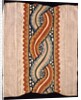 Coptic textile with a double helix design by Morris & Co.