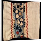 Coptic textile with a tulip-like flower design by Morris & Co.