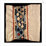 Coptic textile with a tulip-like flower design by Morris & Co.