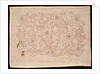 Unfinished embroidery kit with floral design by Mary Morris