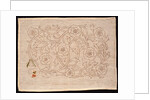 Unfinished embroidery kit with floral design by Mary Morris