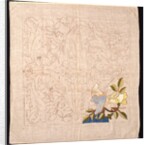 Unfinished embroidery kit with roses design by Mary Morris