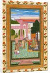 Jahangir with his consort and female attendants in the garden by Unknown