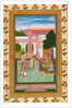 Jahangir with his consort and female attendants in the garden by Unknown