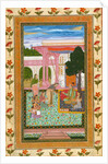 Jahangir with his consort and female attendants in the garden by Unknown