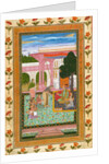 Jahangir with his consort and female attendants in the garden by Unknown