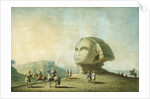 Head of a Sphinx in Egypt by Luigi Mayer
