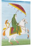 Raja Dhian Singh on horseback by Unknown