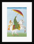 Raja Dhian Singh on horseback by Unknown