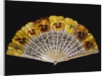 Fan with yellow pansies by Ronot-Tutin