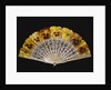 Fan with yellow pansies by Ronot-Tutin