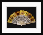 Fan with yellow pansies by Ronot-Tutin