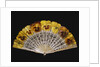 Fan with yellow pansies by Ronot-Tutin