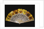 Fan with yellow pansies by Ronot-Tutin