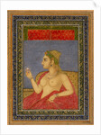 A lady holding a wine cup. India, early 18th century by Unknown
