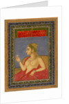A lady holding a wine cup. India, early 18th century by Unknown