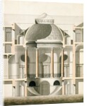 Cut away elevation of part of Wardour Castle by James Pain