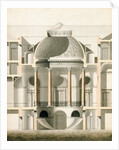Cut away elevation of part of Wardour Castle by James Pain