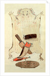 Sketch depicting North American Indian artefacts, Charles Hamilton Smith. England, 19th century by Charles Hamilton Smith