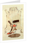 Sketch depicting North American Indian artefacts, Charles Hamilton Smith. England, 19th century by Charles Hamilton Smith